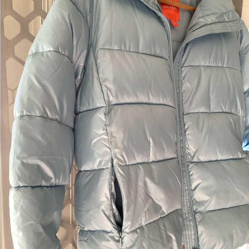 Joe Fresh, baby blue women’s puffer jacket, winter coat. Sz Med. - Picture 6 of 12